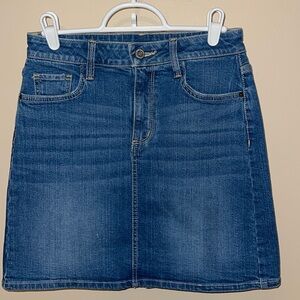 High Waist Denim Mini Skirt